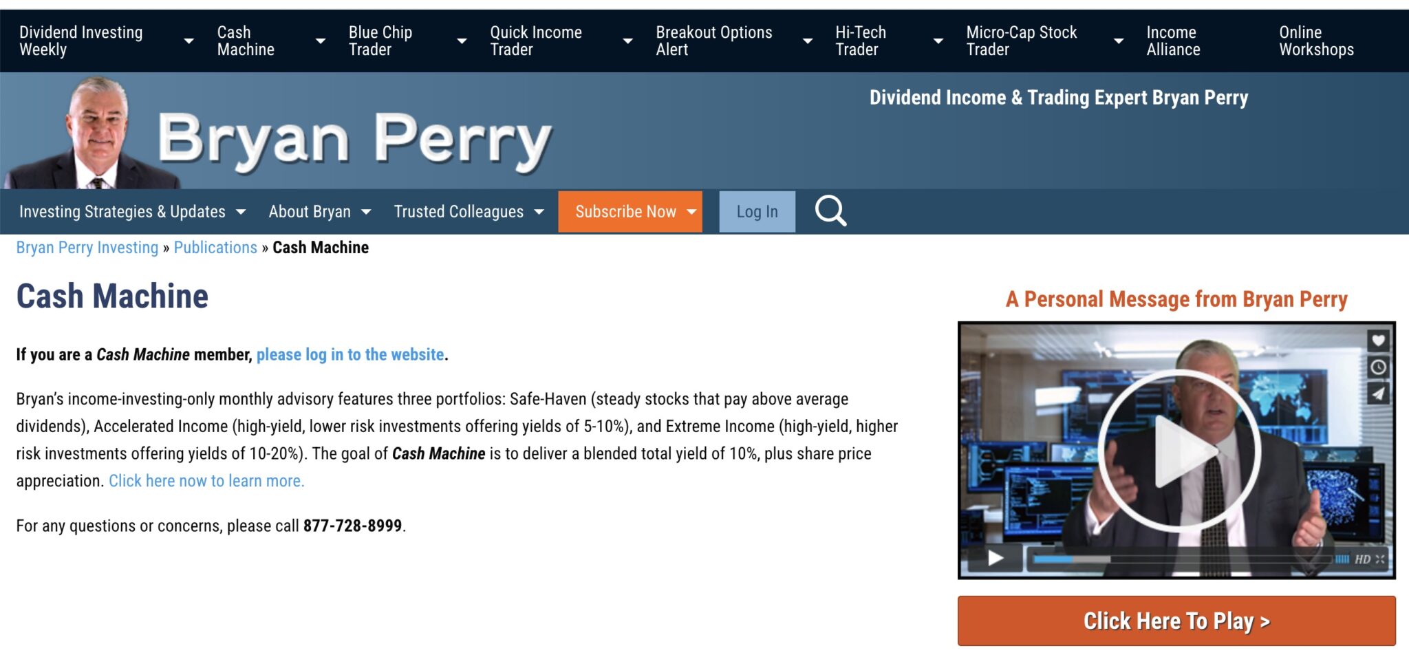 Bryan Perry Cash Machine Review